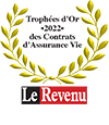 logo Le Revenu - Trophée d’or 2022 des contrats d’Aassurance-vie